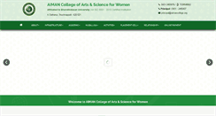 Desktop Screenshot of aimancollege.org