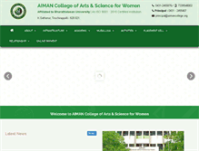 Tablet Screenshot of aimancollege.org